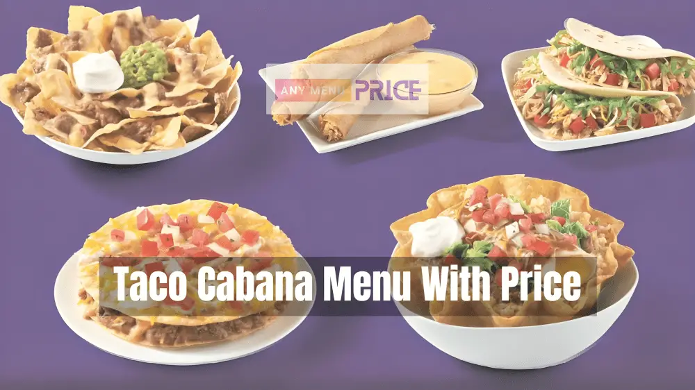 Taco Cabana Menu With Price