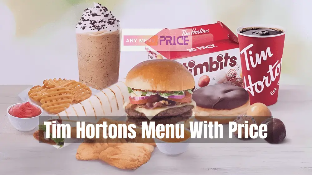 Tim Hortons Menu With Price